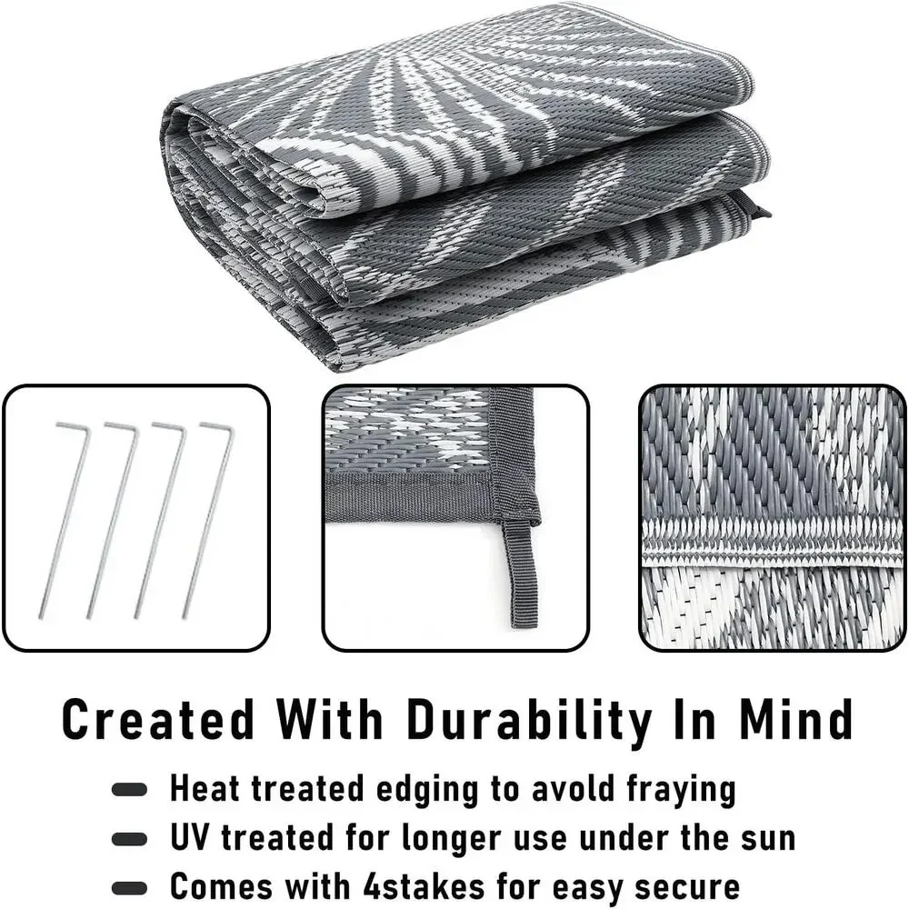 Outdoor Rug 5x7Ft Outdoor Plastic Straw for Patios